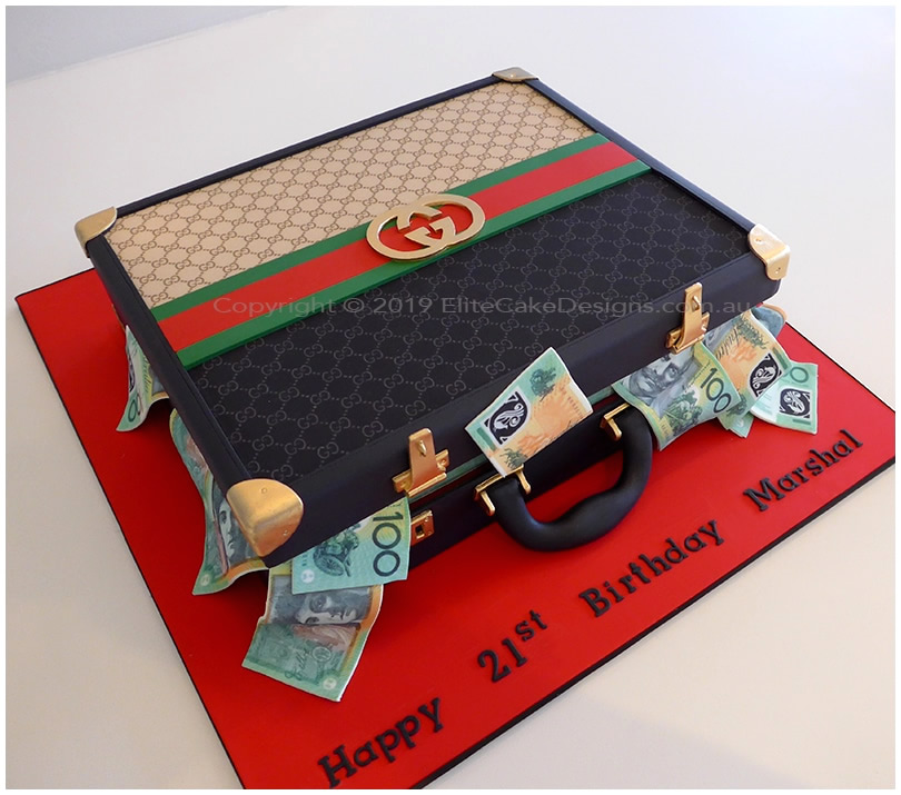 Gucci Mens Briefcase novelty cake in Sydney